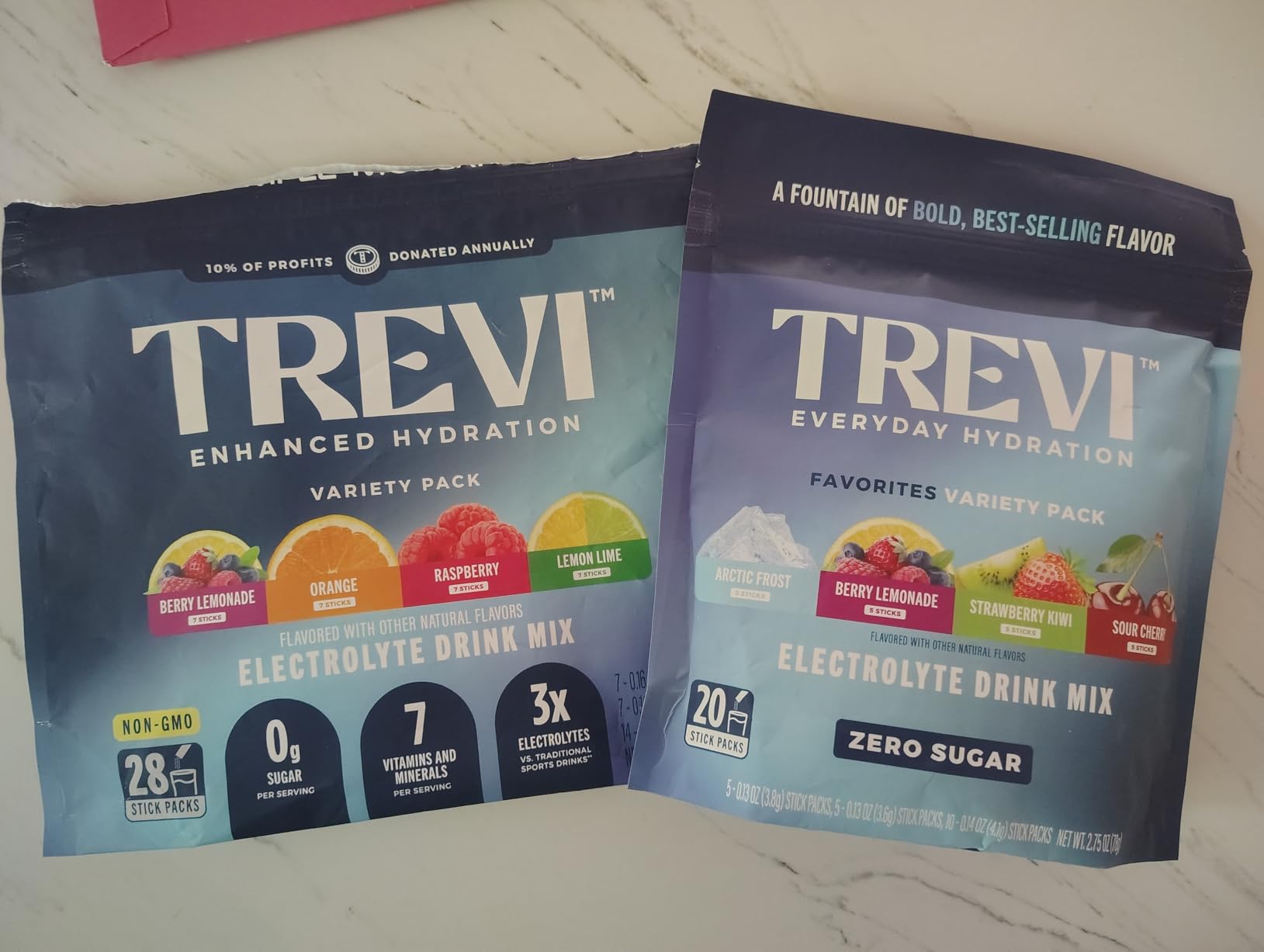 TREVI Electrolytes Powder Packets, Sugar Free Hydration, Favorites 20 Pack customer photo 2