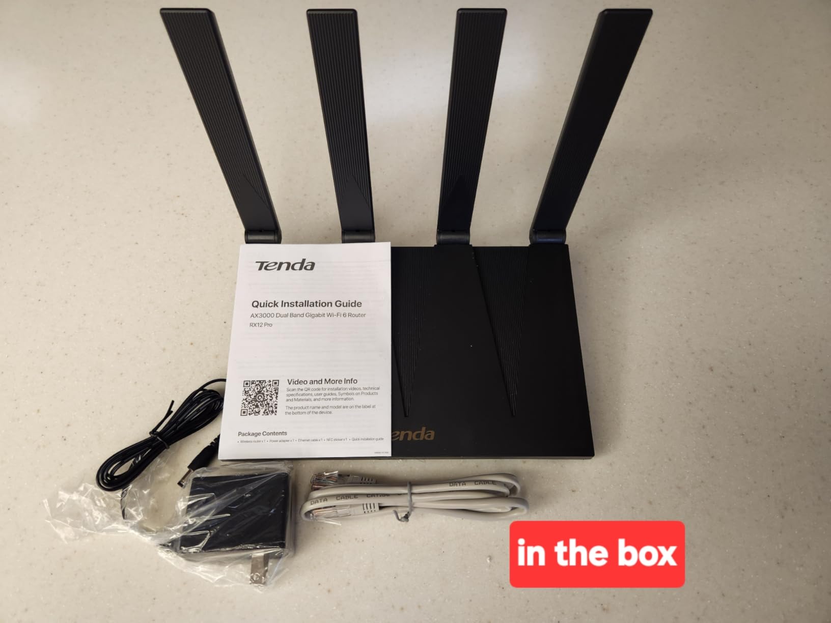 Tenda AX3000 WiFi 6 Router,Dual-Band Gigabit Wireless Internet Router, Mesh & AP Mode, Built-in VPN, NFC Tap-to-Connect, OFDMA MU-MIMO, Secure IoT Network for Home Gaming & 4K Streaming(RX12 Pro V3.0) customer photo 1