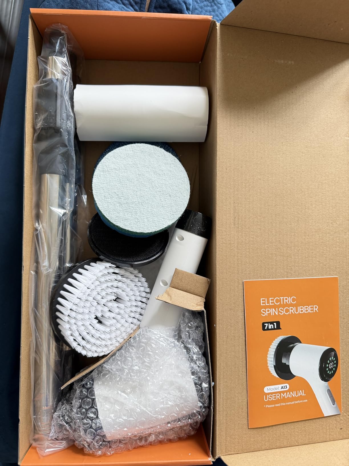 Cordless Electric Spin Scrubber, 9 Brush Heads, 2-Speed Motor customer photo 2