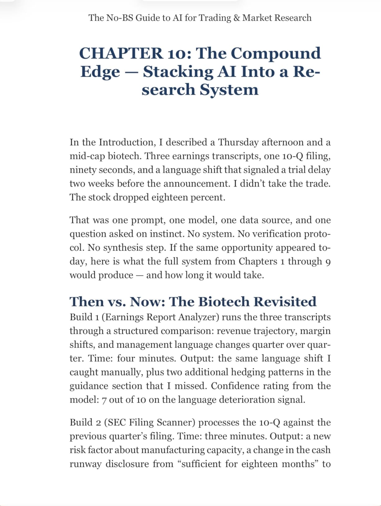The No-BS Guide to AI for Trading & Market Research: How to Use ChatGPT, Claude & AI Tools for Market Analysis, Stock Research & Data-Driven Trading ... — No Code Required (The No-BS AI Playbooks) customer photo 1