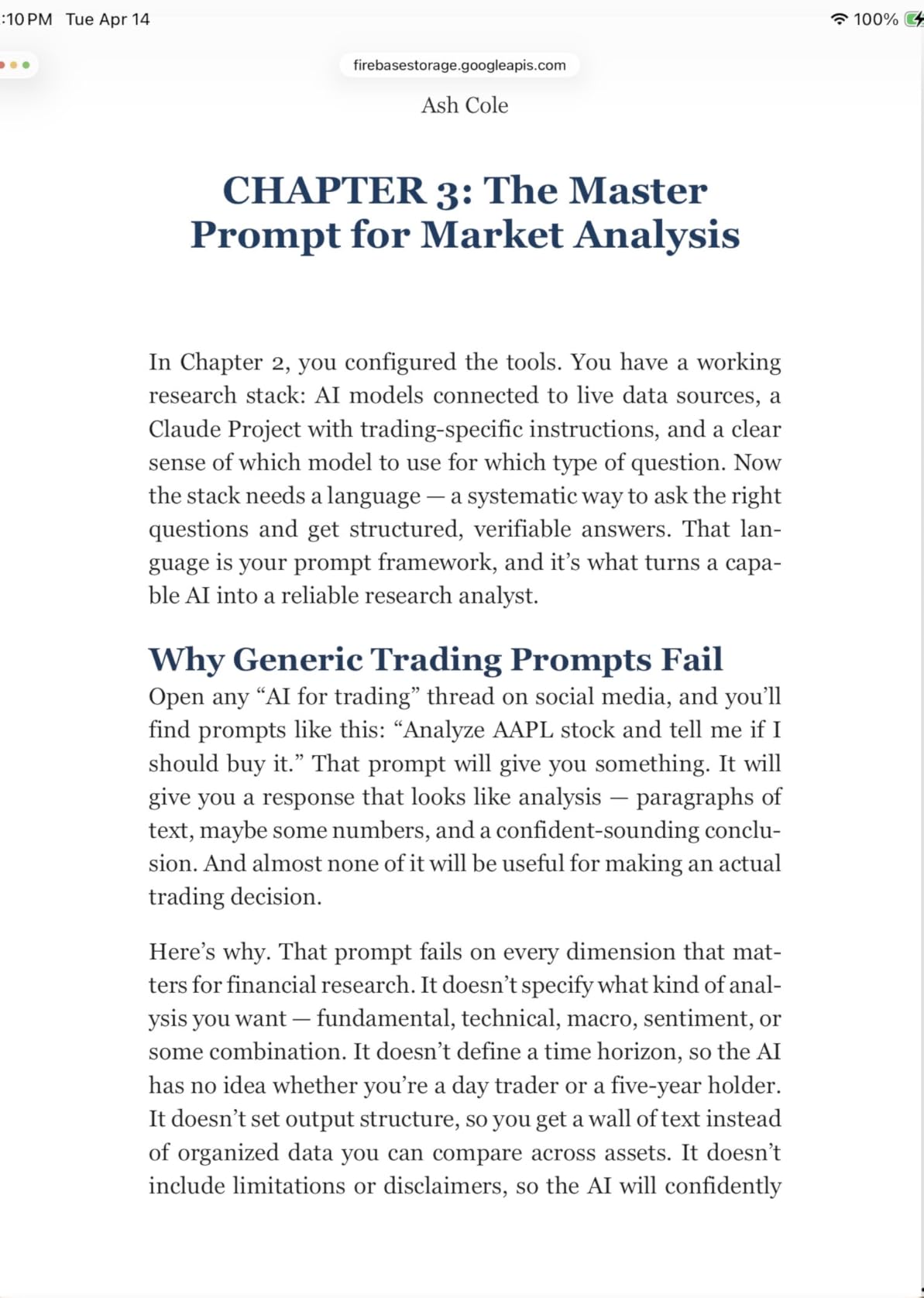 The No-BS Guide to AI for Trading & Market Research: How to Use ChatGPT, Claude & AI Tools for Market Analysis, Stock Research & Data-Driven Trading ... — No Code Required (The No-BS AI Playbooks) customer photo 2