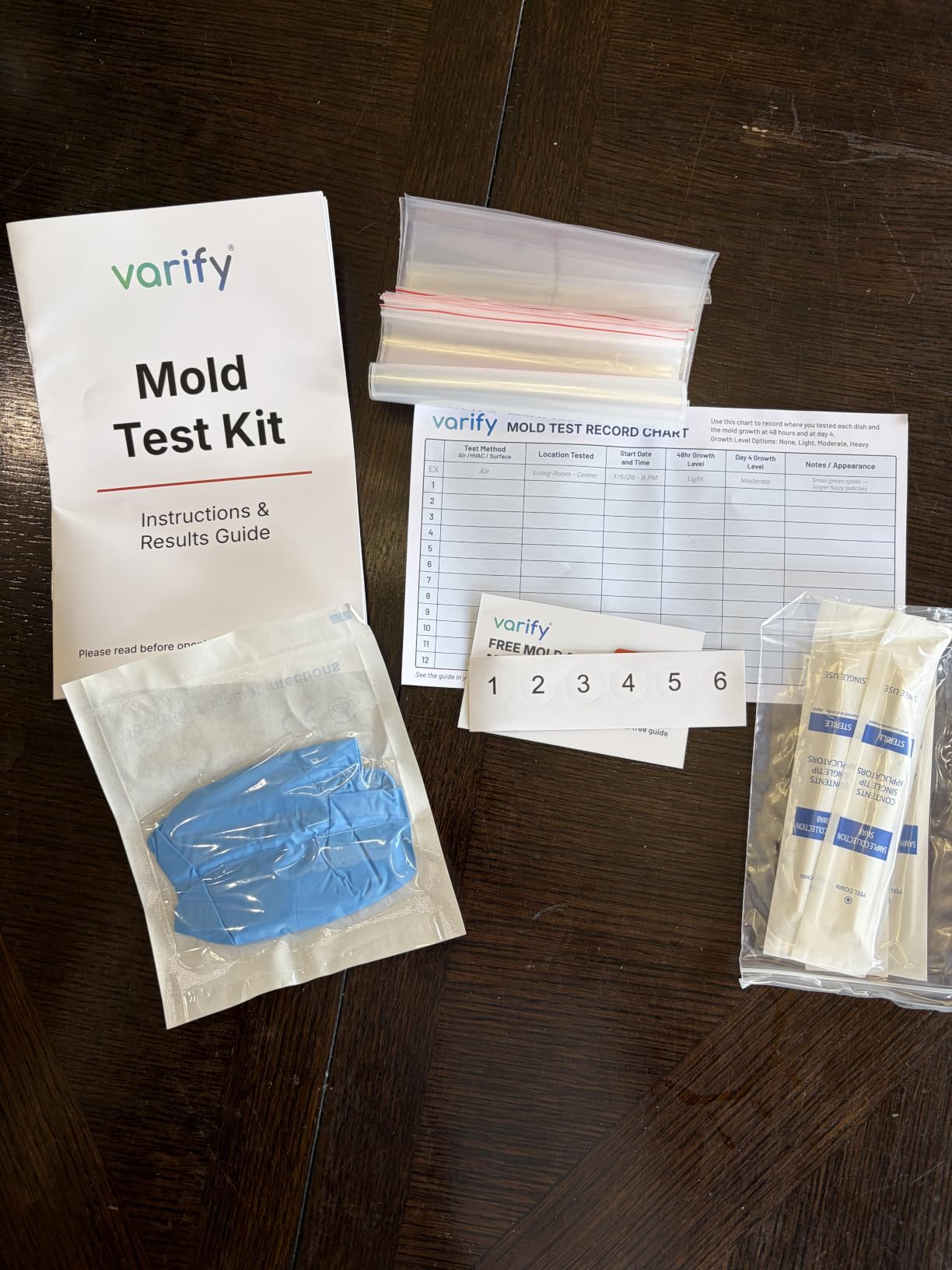 Varify Mold Test Kit for Home Air Quality | Air Quality Test Kit & Black Mold Detector for Home | 6-Petri-Dish Indoor Airborne Spore Sampler | Easy-to-Use with Clear Instructions & ID Booklet customer photo 1