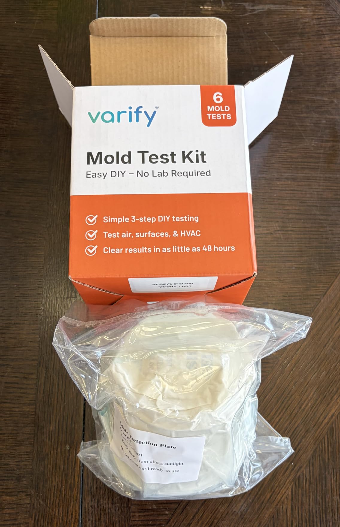 Varify Mold Test Kit for Home Air Quality | Air Quality Test Kit & Black Mold Detector for Home | 6-Petri-Dish Indoor Airborne Spore Sampler | Easy-to-Use with Clear Instructions & ID Booklet customer photo 2