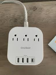 One Beat Power Strip with USB C, 10ft Braided Extension Cord, 22.5W customer photo 2