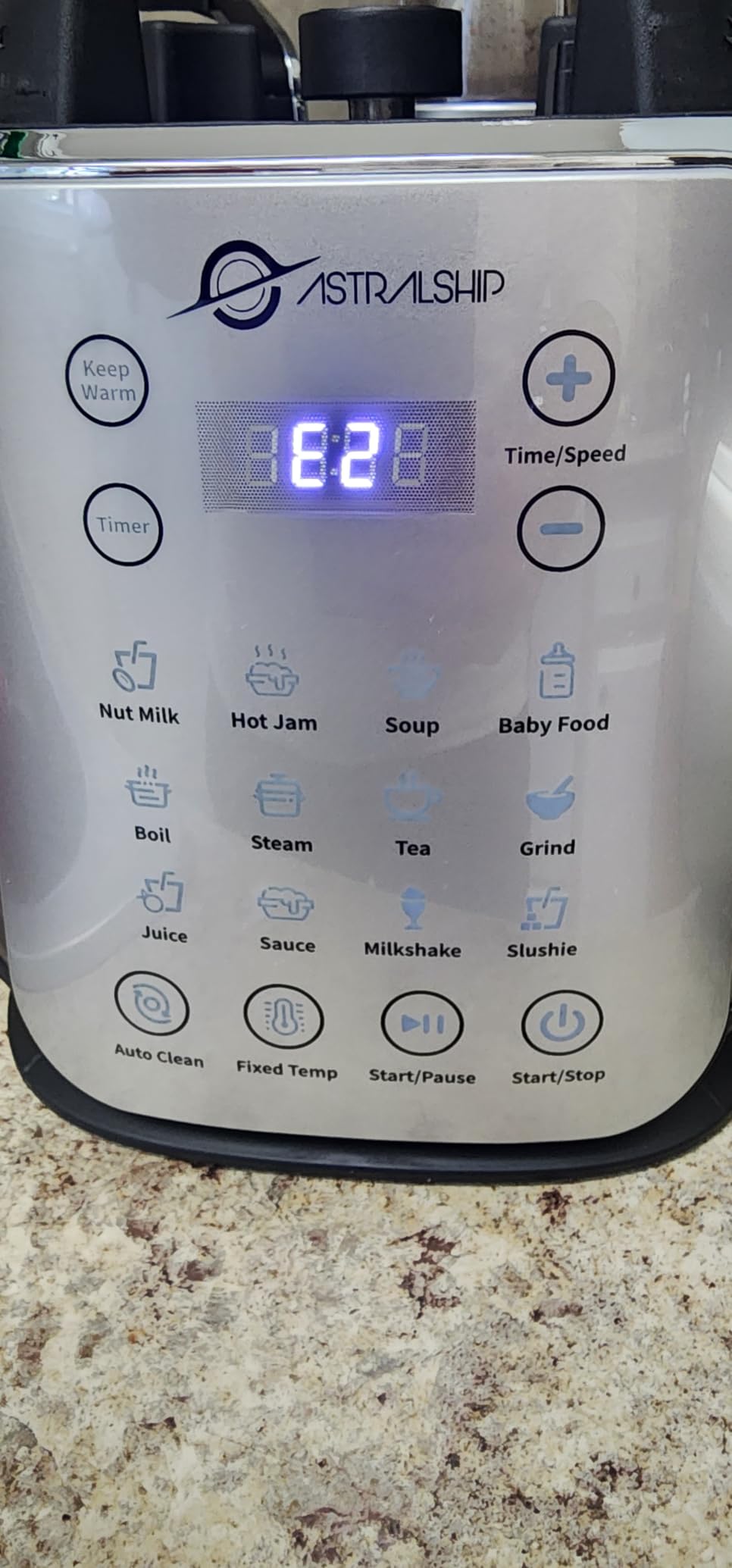 ASTRALSHIP 1500W Professional Glass Blender for Kitchen, Countertop High-Speed Smoothie Maker & Heating Nut Milk Machine - 14 Presets, 9 Speeds, BPA-Free Glass Jar for Hot Soups, Slushie customer photo 1