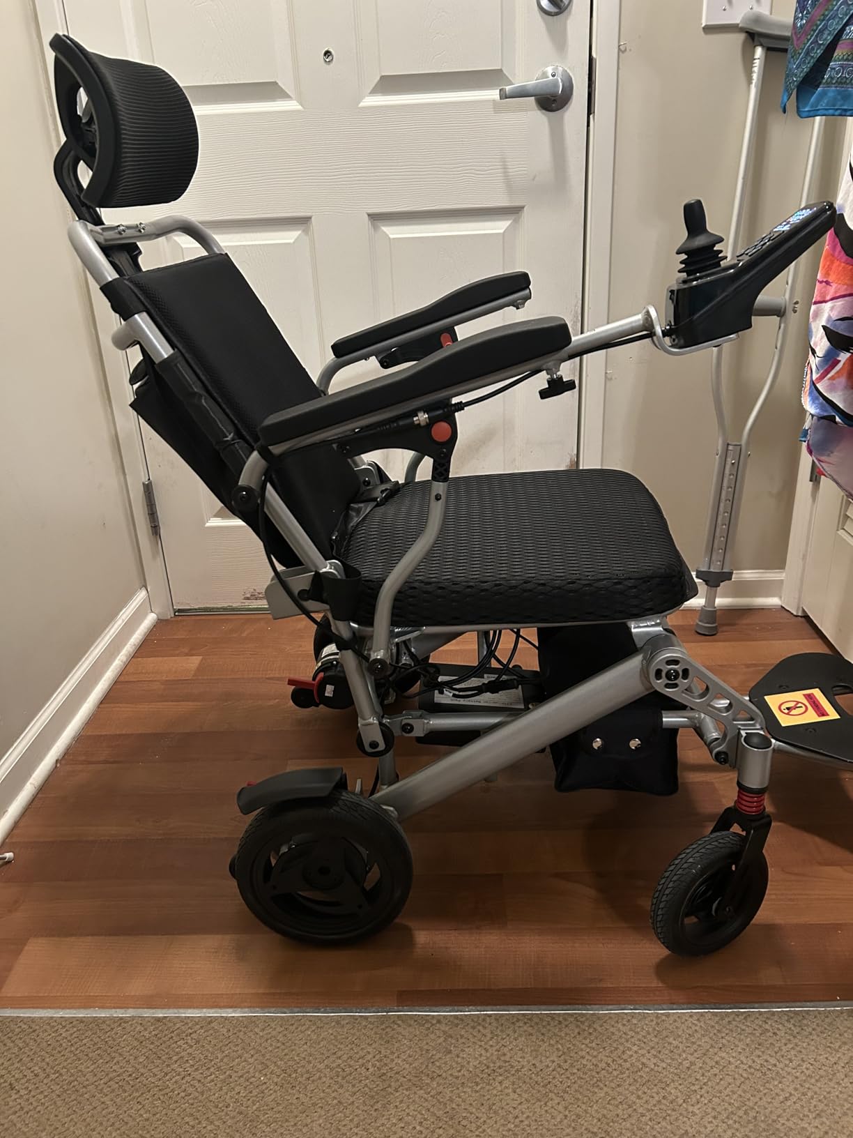 30+Mile Lightest Electric Wheelchair, 100% Carbon Fibre, LCD Screen, Brushless Motor,All Terrain Power Wheelchair Airline Approved, Portable Wheelchairs with 2 Lithium Batteries customer photo 1