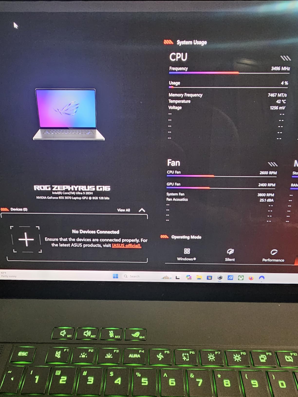 ASUS ROG Zephyrus G16 All-Around Gaming Laptop, Ultra 9 285H, TGP RTX 5070 customer photo 2