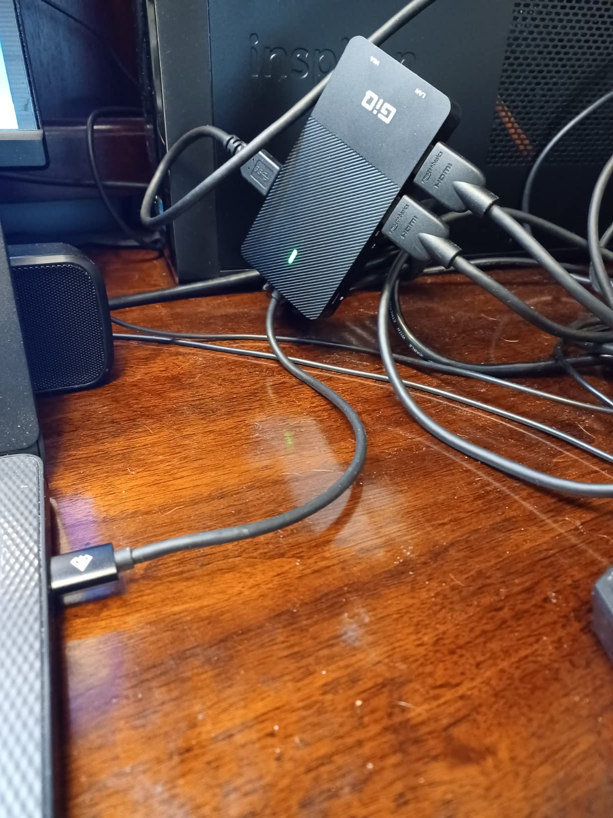 USB C Hub Dongle,10 in 1 Laptop Docking Station Dual 4K@60Hz HDMI Monitor,100W PD,Gigabit Ethernet,Card Reader,USB3.0 Type-C Multiport Adapter for MacBook Pro IPad,Dell,HP,Surface,Steam Deck Dock customer photo 1
