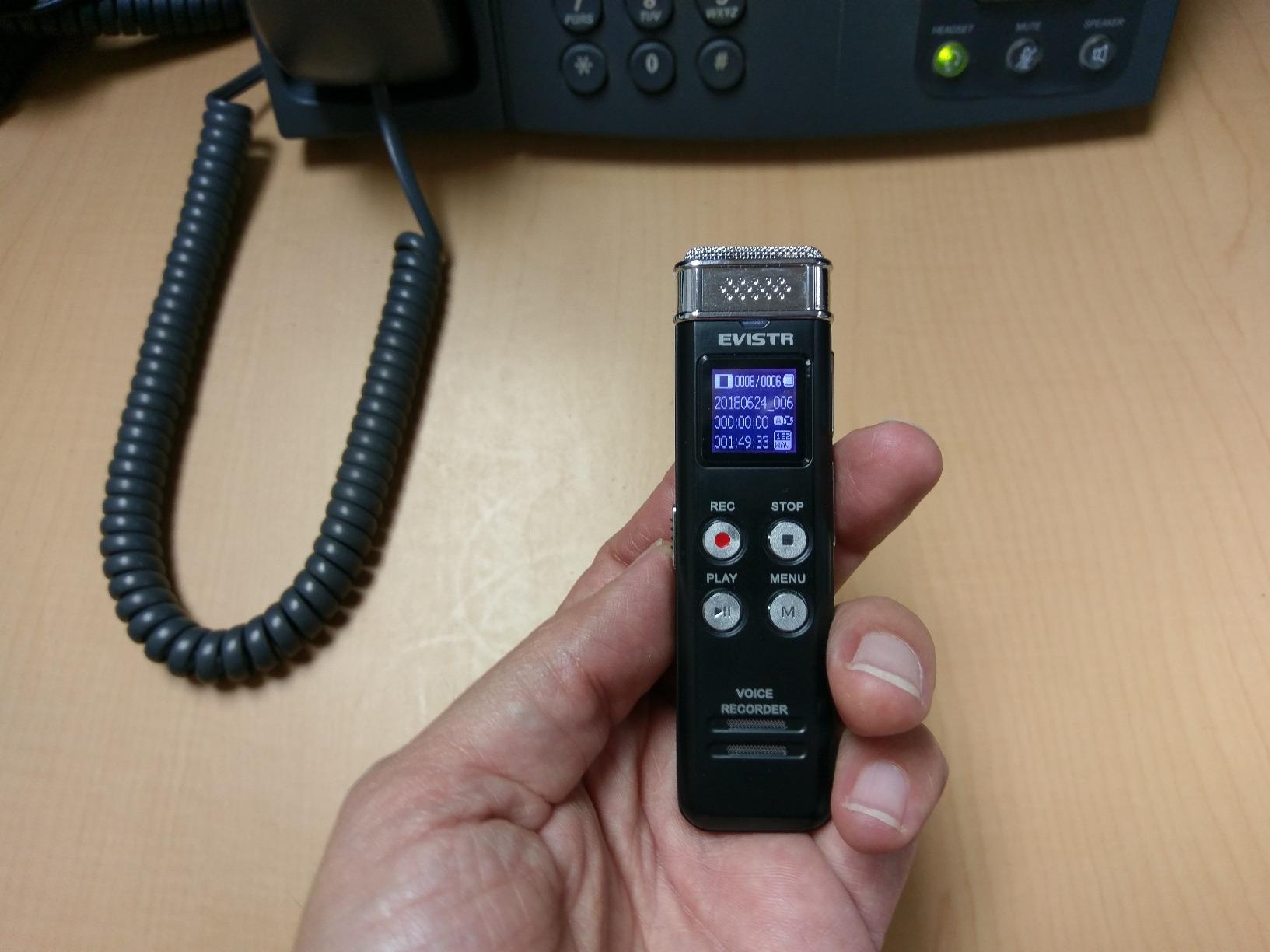 EVISTR Digital Voice Recorder 128GB AI Transcribe & Summarize Note Taker customer photo 1