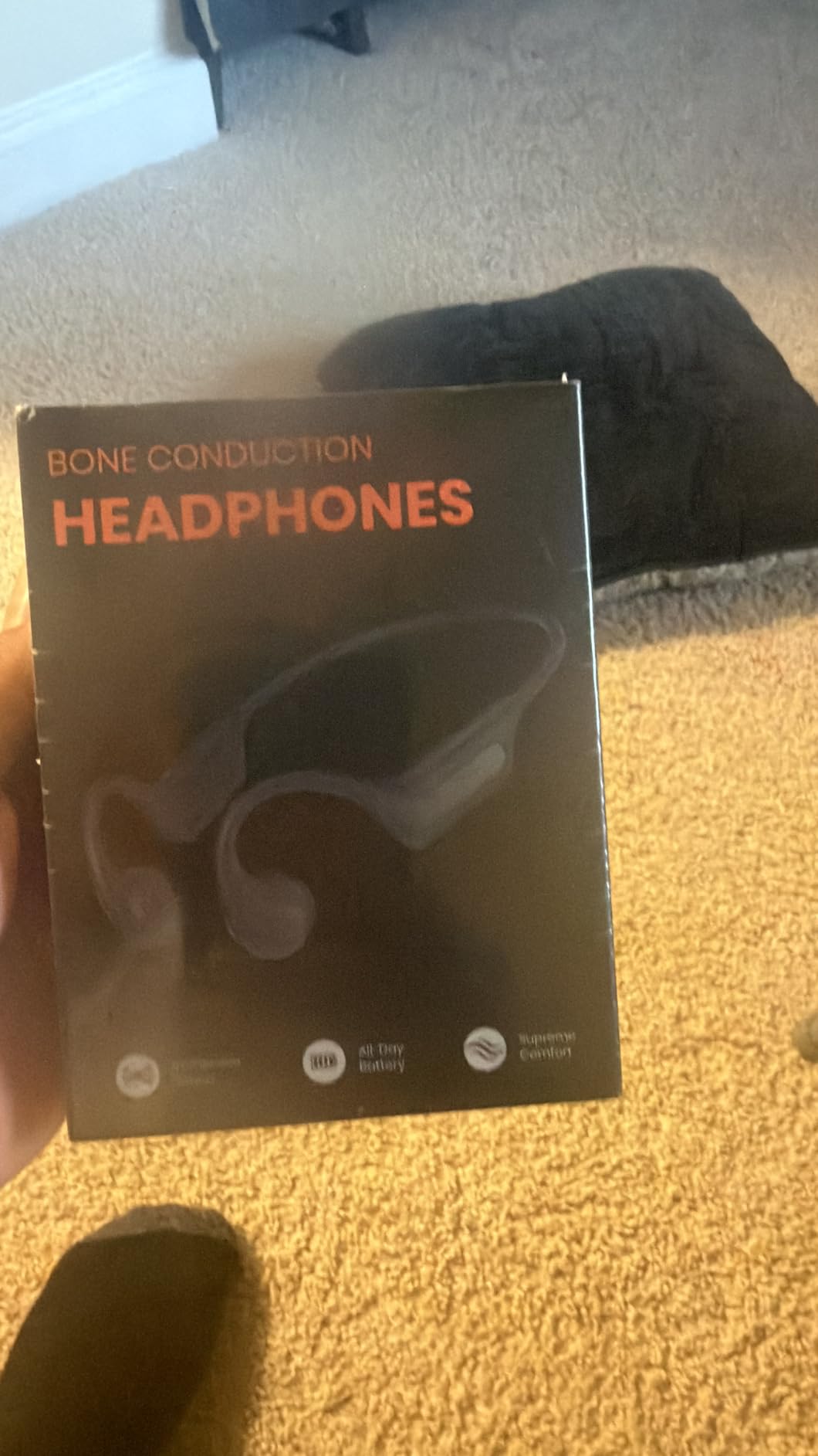 New Bone Conduction Headphones Bluetooth 6.0, Open Ear Earbuds with Mic, Premium Sound, 3 EQ Modes, 10H Playtime, 25g Lightweight, IP65 Waterproof Sports Headphones for Running Cycling Hiking customer photo 1