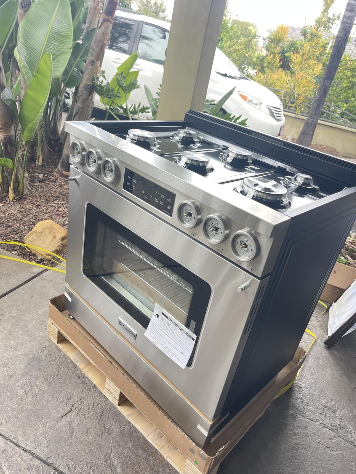 AAOBOSI 36 Inch Gas Range Oven, 6 Cu.Ft Smart Air Fryer Self Clean Oven customer photo 2