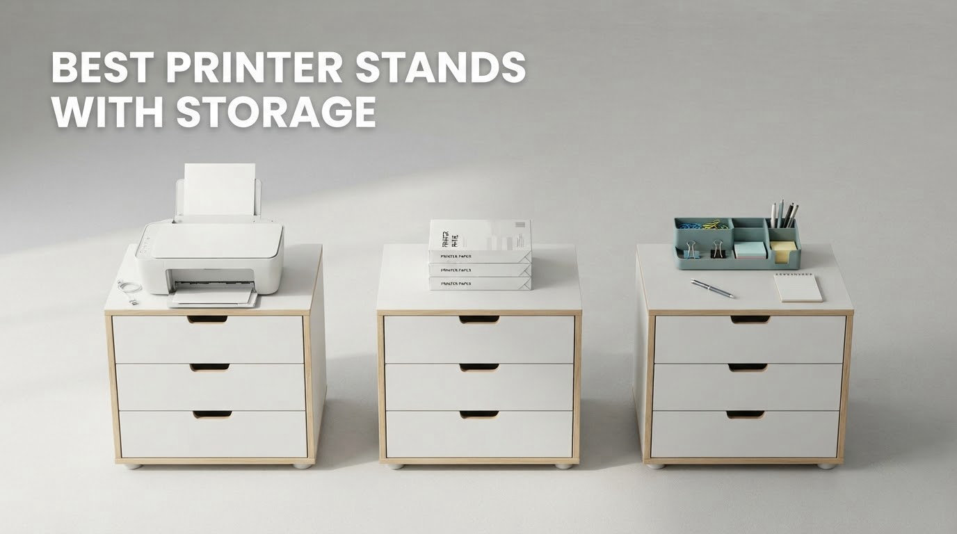 best printer stands with storage