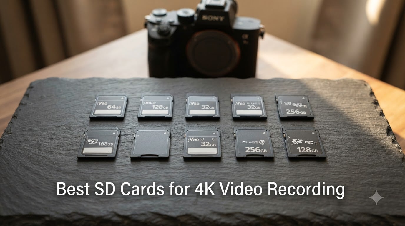 Best SD Cards for 4K Video Recording