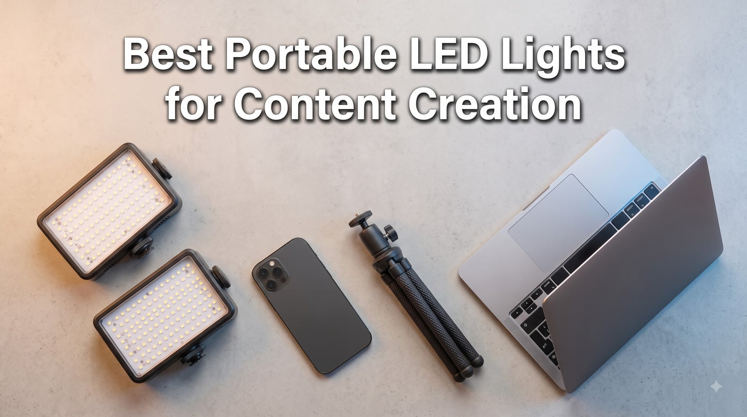 Best Portable LED Lights for Content Creation