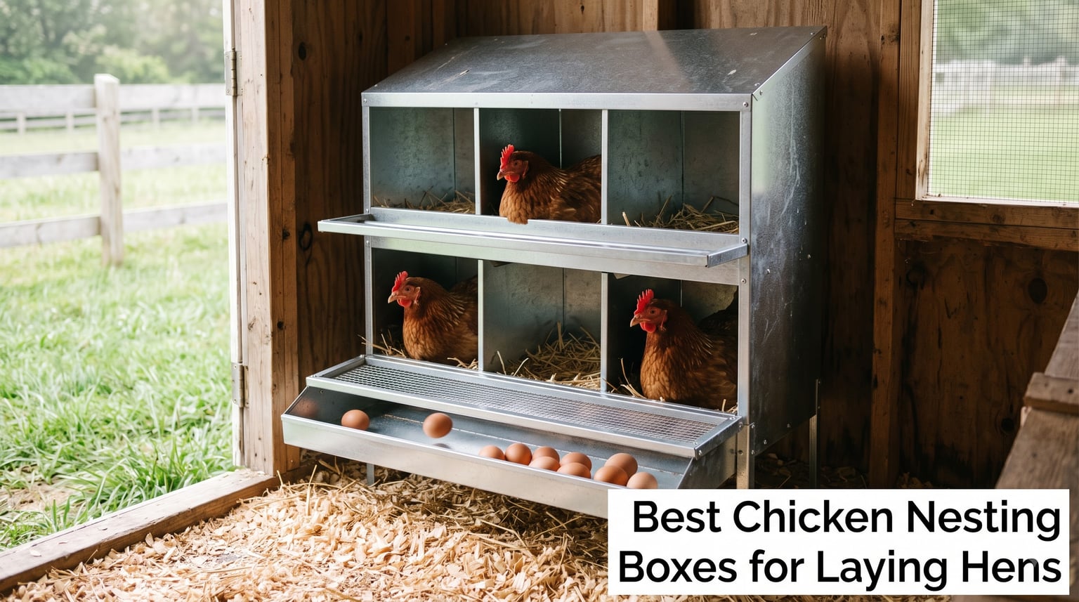 Best Chicken Nesting Boxes for Laying Hens
