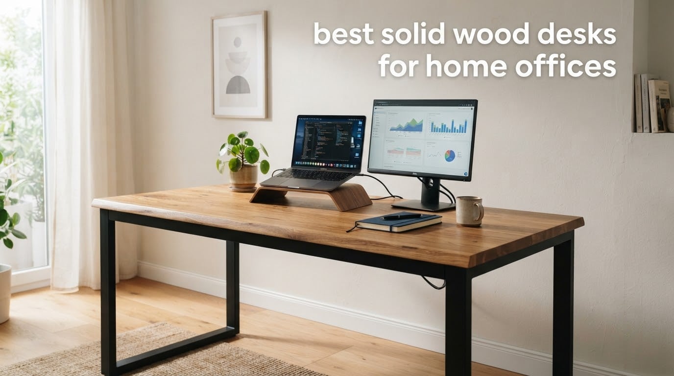 best solid wood desks for home offices
