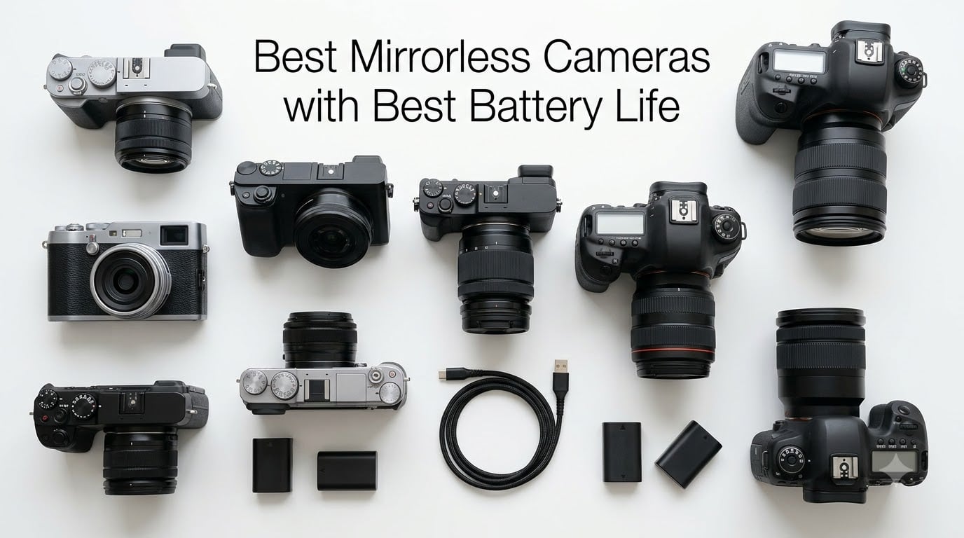 Best Mirrorless Cameras with Best Battery Life