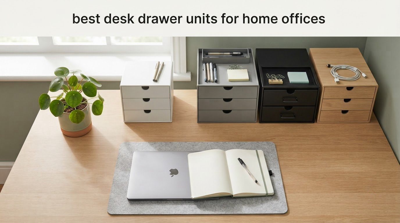best desk drawer units for home offices