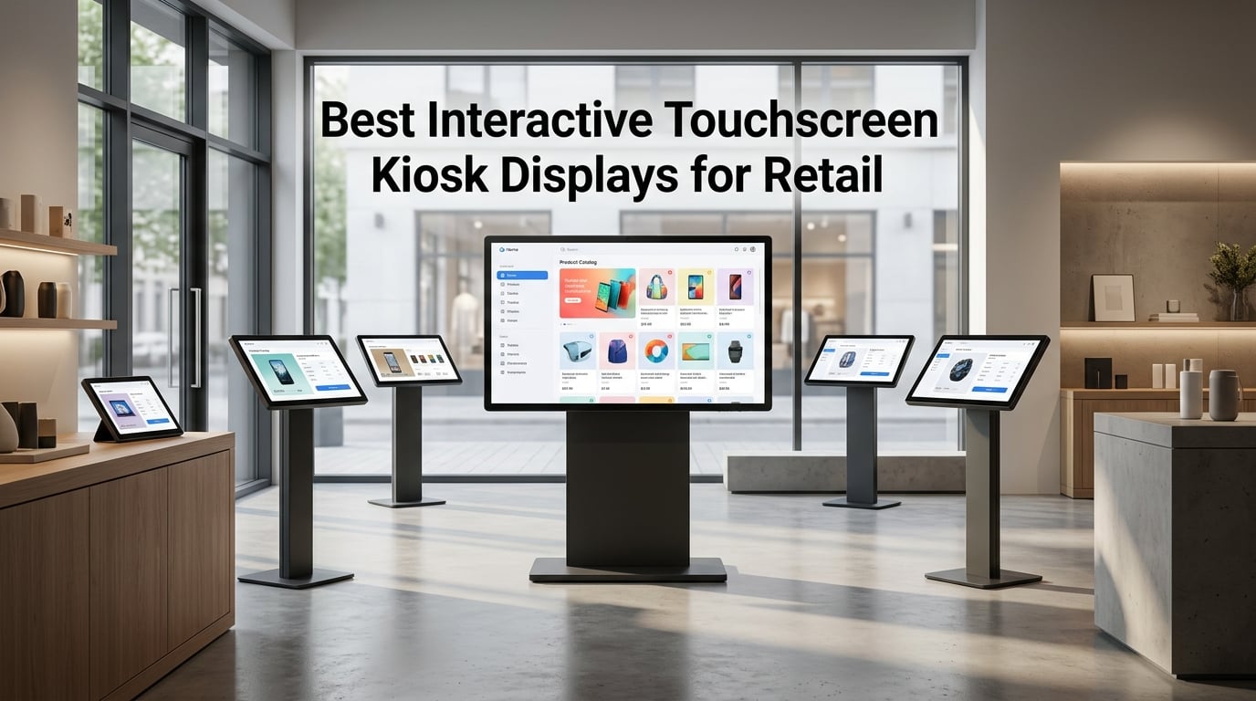 Best Interactive Touchscreen Kiosk Displays for Retail