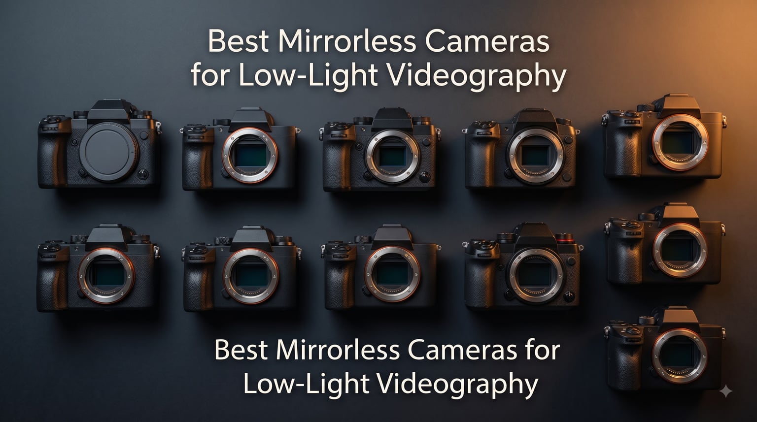 Best Mirrorless Cameras for Low-Light Videography