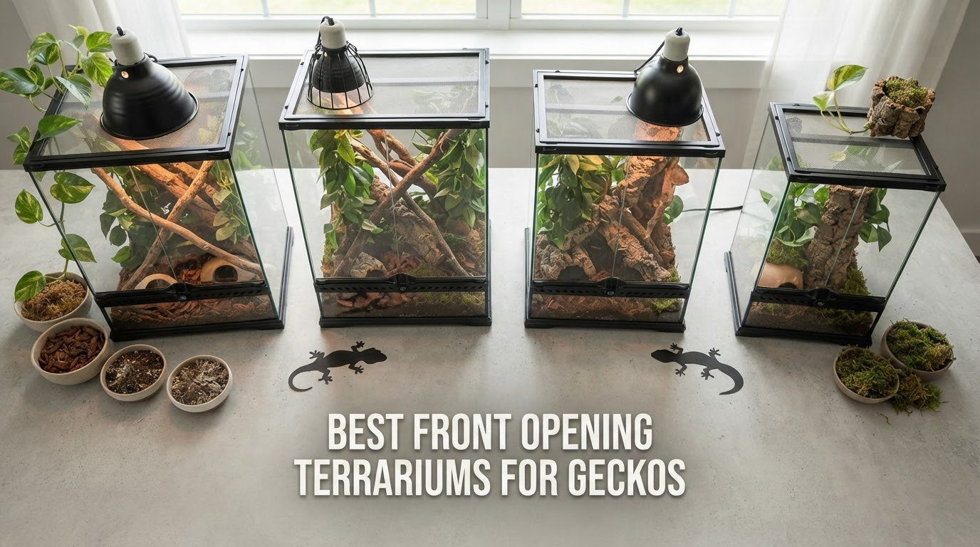 best front opening terrariums for geckos