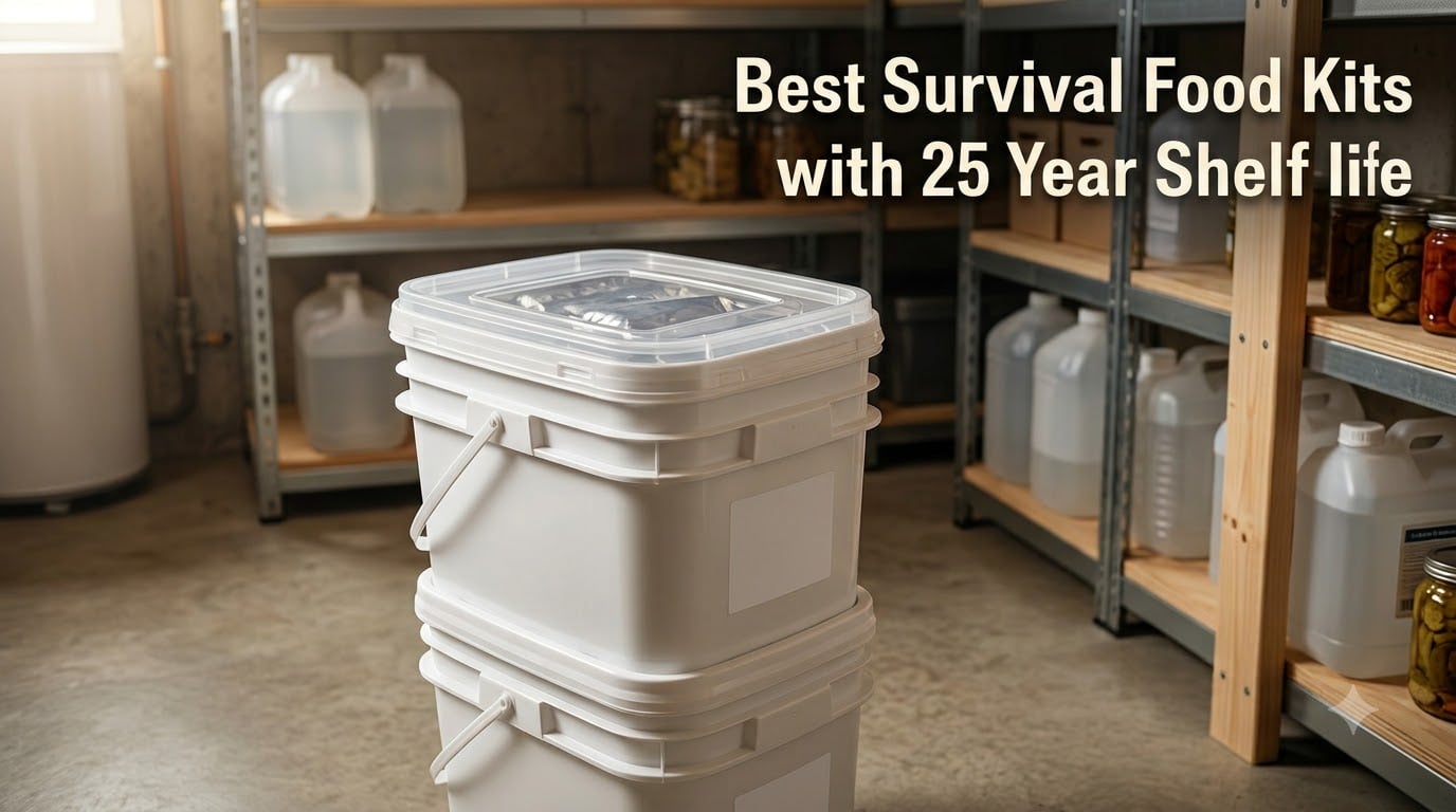Best Survival Food Kits with 25 Year Shelf Life