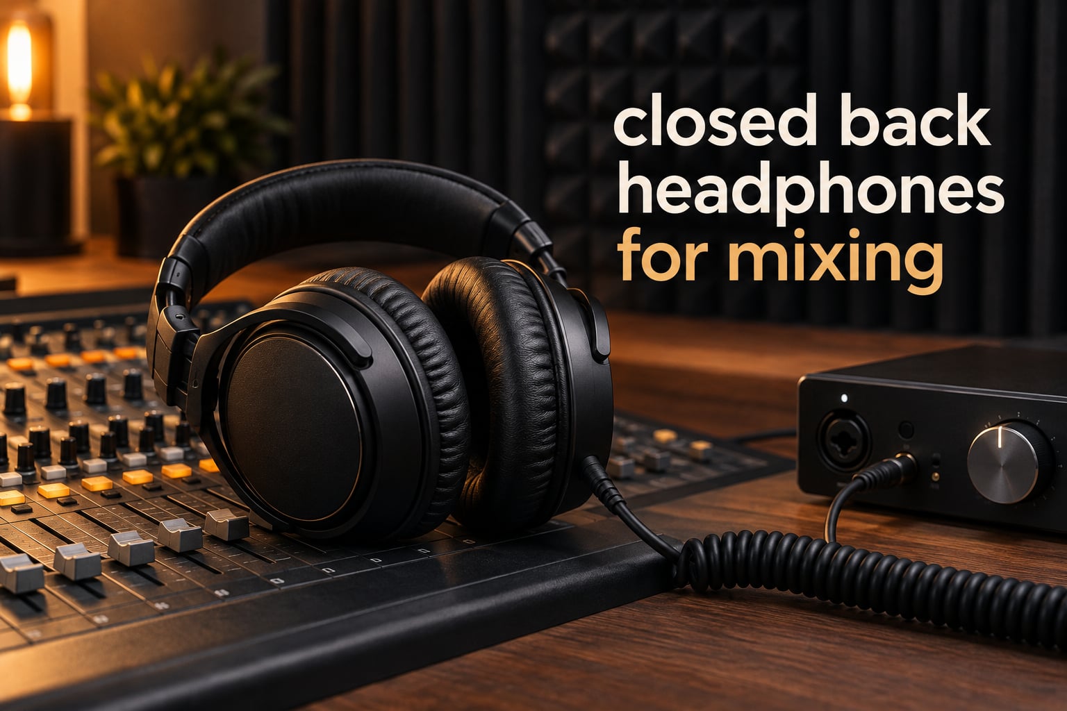 closed back headphones for mixing