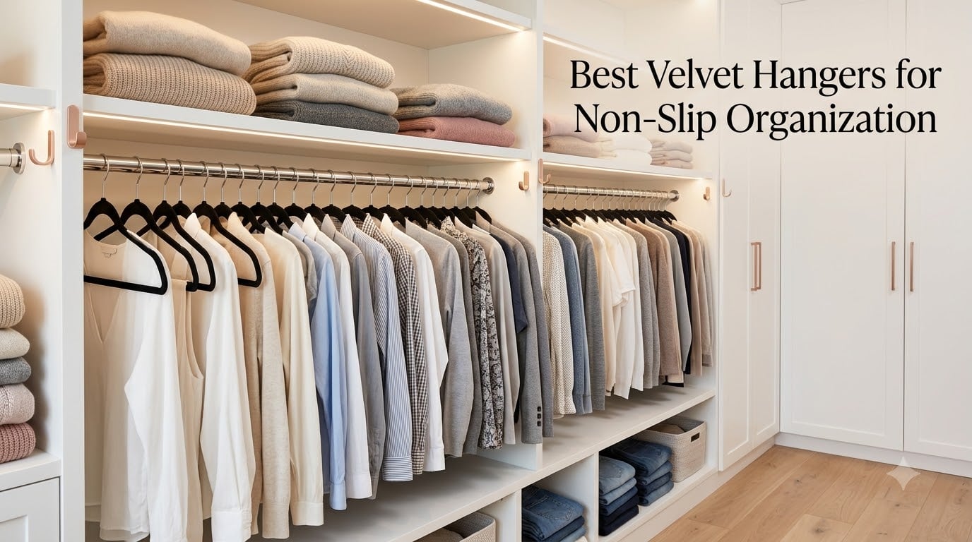 Best Velvet Hangers for Non-Slip Organization