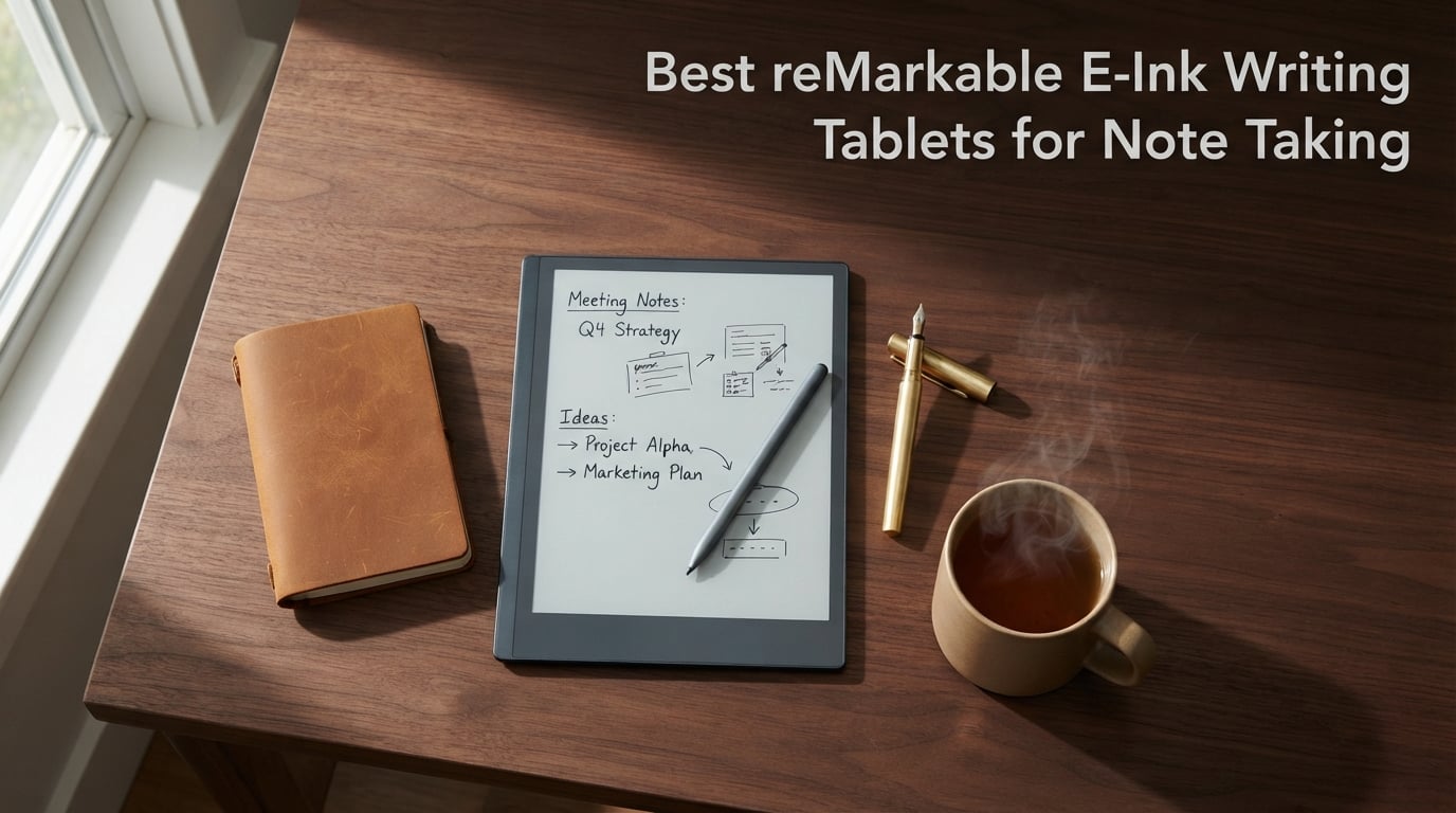 Best reMarkable E-Ink Writing Tablets for Note Taking