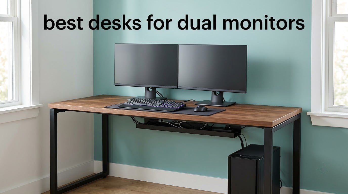 best desks for dual monitors