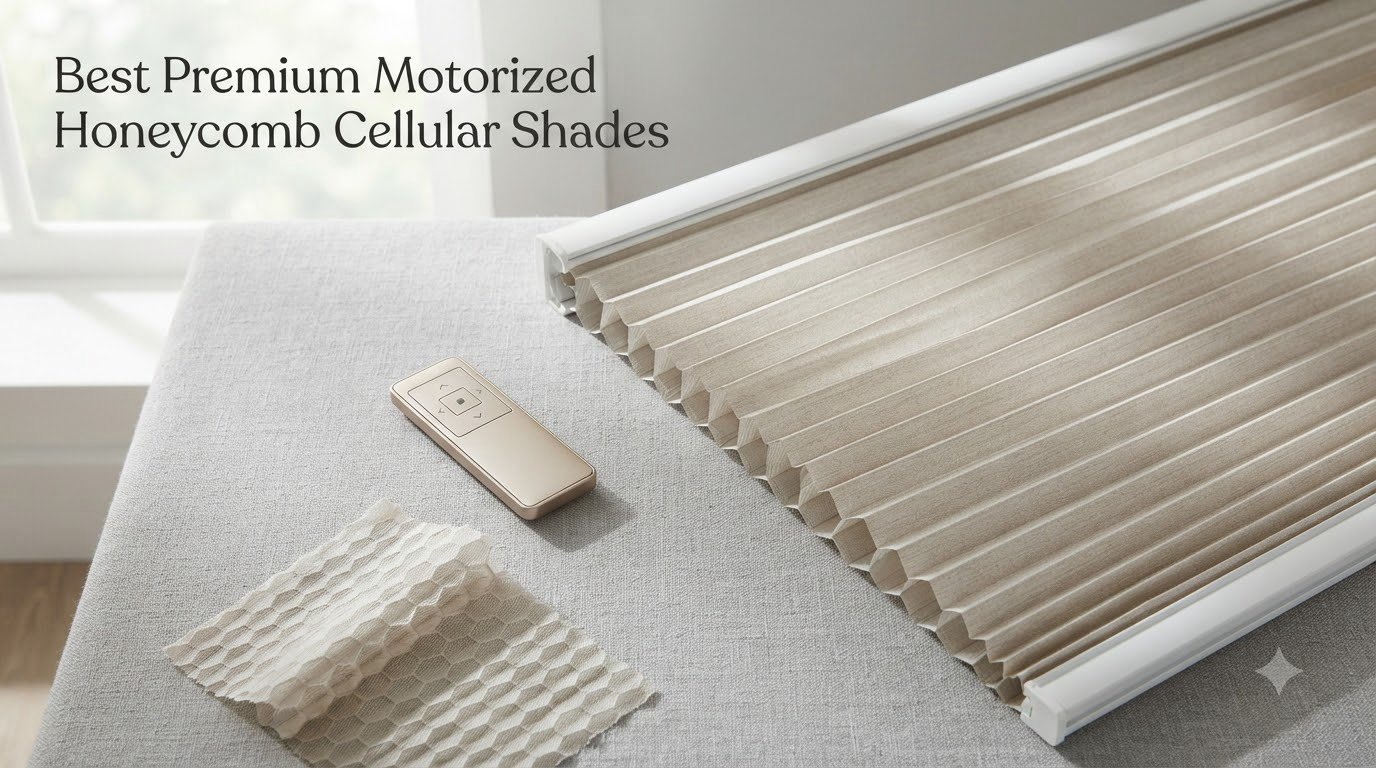 Best Premium Motorized Honeycomb Cellular Shades