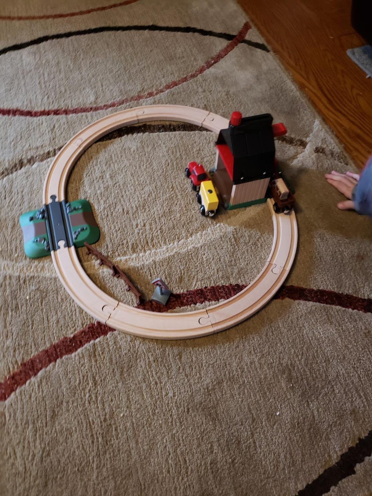 BRIO World Farm Railway Set - 20-Piece FSC-Certified Wood Train Set & Accessories - Works with All BRIO Wooden Railway Sets - Includes Barn, Tractor, Hay Crane, Tracks & More - Fun for Kids Ages 3+ customer photo 1