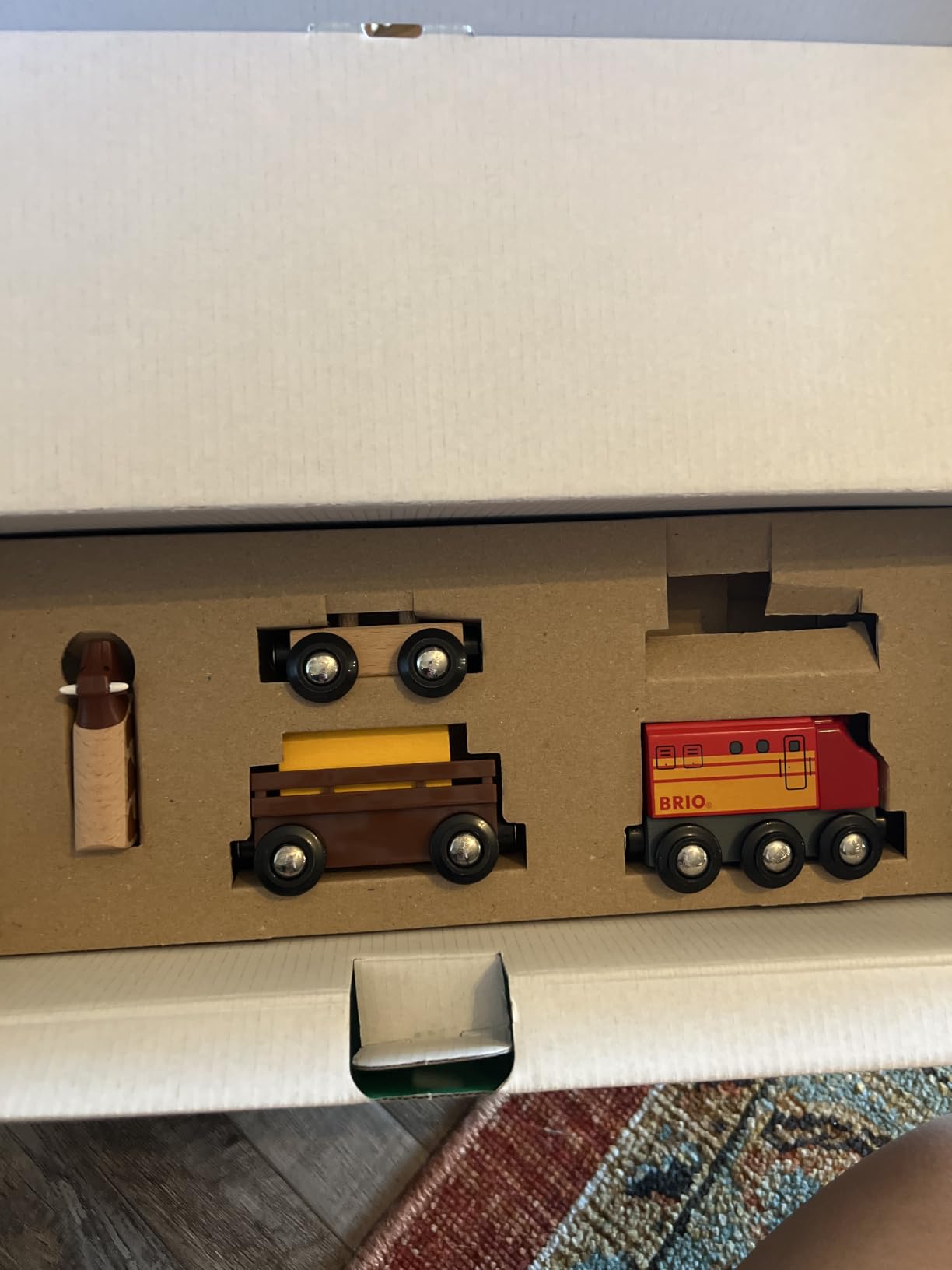 BRIO World Farm Railway Set - 20-Piece FSC-Certified Wood Train Set & Accessories - Works with All BRIO Wooden Railway Sets - Includes Barn, Tractor, Hay Crane, Tracks & More - Fun for Kids Ages 3+ customer photo 2