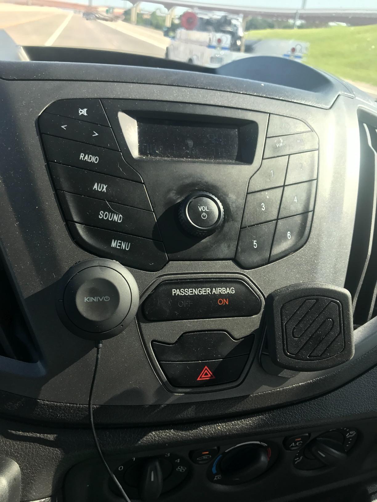 Kinivo BTC450 Bluetooth Car Kit (Hands-Free, AUX Bluetooth Adapter for Cars with Ground Loop Noise Isolator, 3.5mm Aux Input, Apt-X) customer photo 1