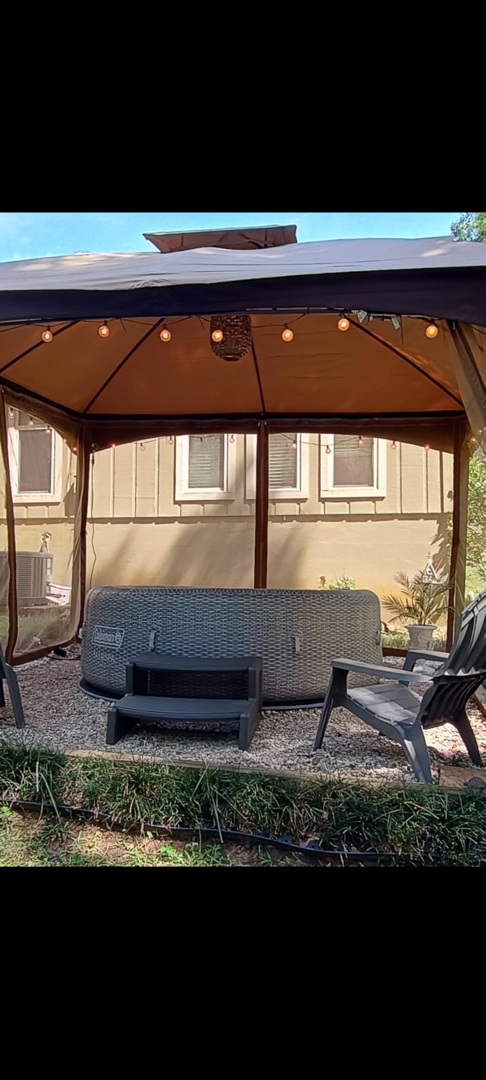 Confer Plastics Resin Multi Purpose Outdoor Non Slip Portable Spa and Hot Tub Handi-Step Deck Patio Steps Accessories, Espresso customer photo 1