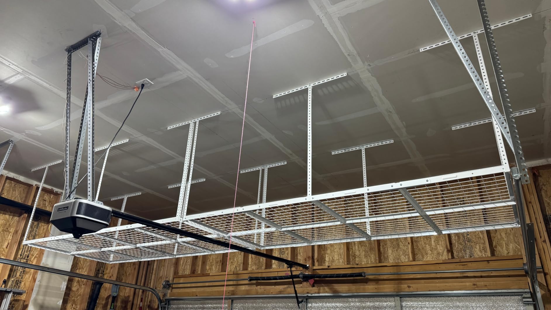 FLEXIMOUNTS 4x8 Overhead Garage Ceiling Storage Rack Organization, Black customer photo 2