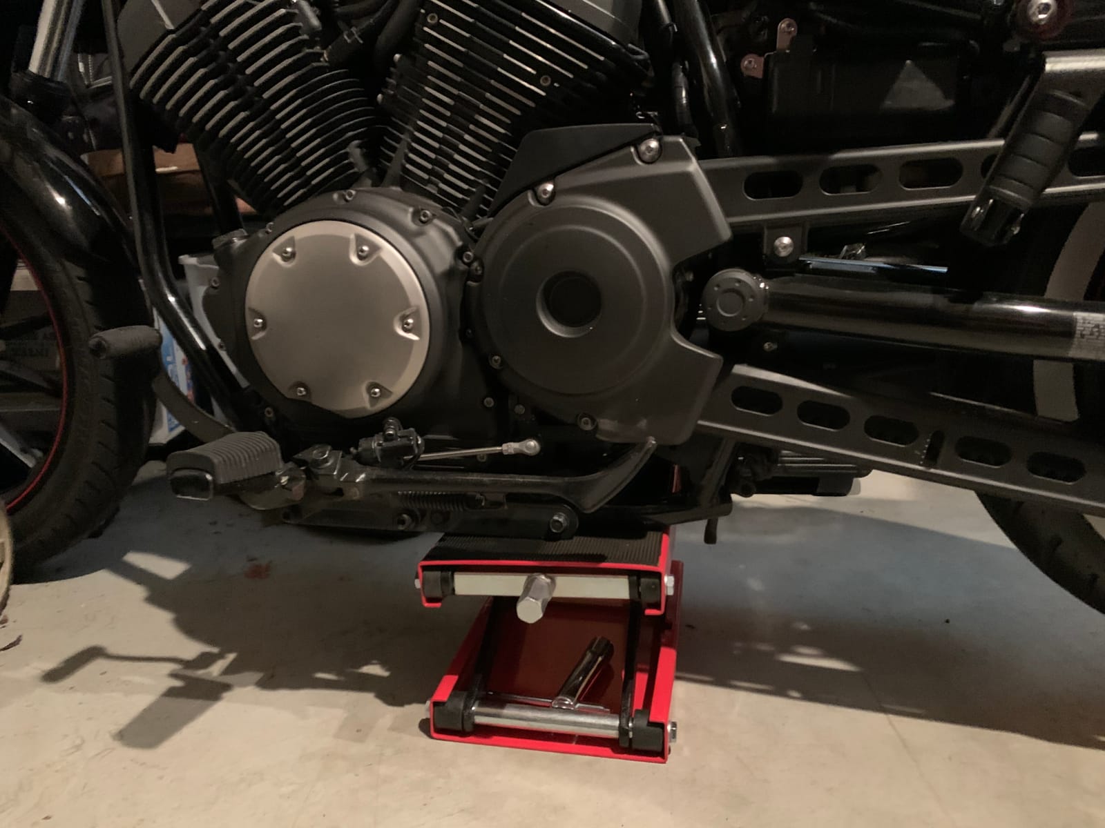 ZENY 1100 LB Wide Deck Motorcycle Center Scissor Lift Jack Repair Hoist Stand Bikes ATVs,Motorcycle Dirt Bike Scooter Crank Stand customer photo 2