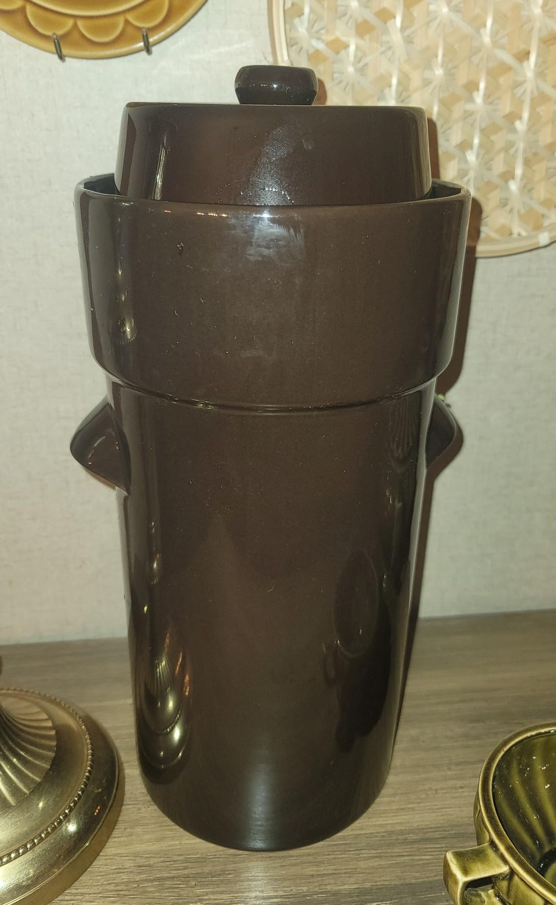 Fermentation Crock 1 Gallon - Sauerkraut Crock with Lid, Weights & Pounder customer photo 2