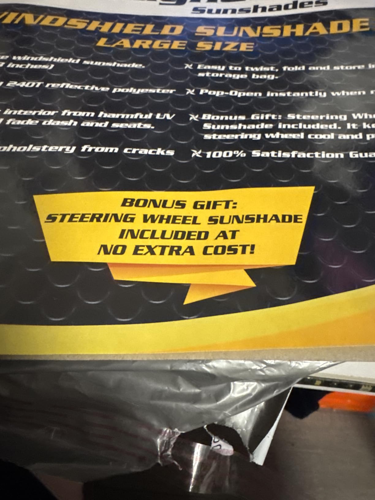 Magnelex Car Windshield Sunshade | Innovative No-Light-Pass Technology for Maximum Protection | Foldable Sun Shade Keeps Your Vehicle Cool | Fit for Cars, Trucks, and SUVs | X-Large (65.7 x 36.4 in) customer photo 1