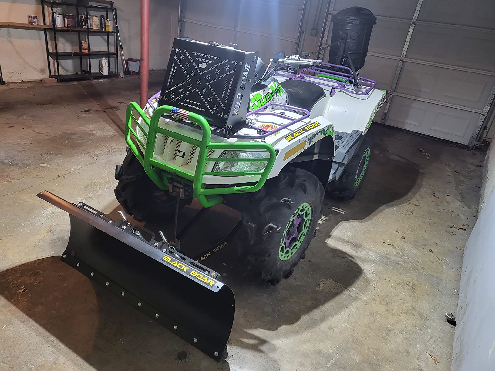 Black Boar Camco ATV Snow Plow Kit | Features a 48-inch Adjustable Straight Blade and Adjustable Tension Safety Trip Springs (66016) customer photo 1