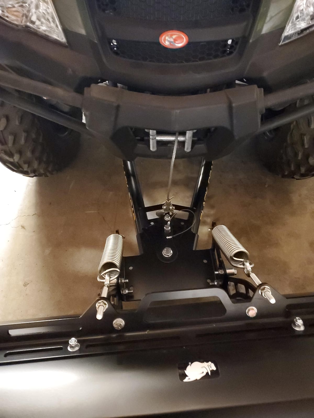 Black Boar Camco ATV Snow Plow Kit | Features a 48-inch Adjustable Straight Blade and Adjustable Tension Safety Trip Springs (66016) customer photo 2