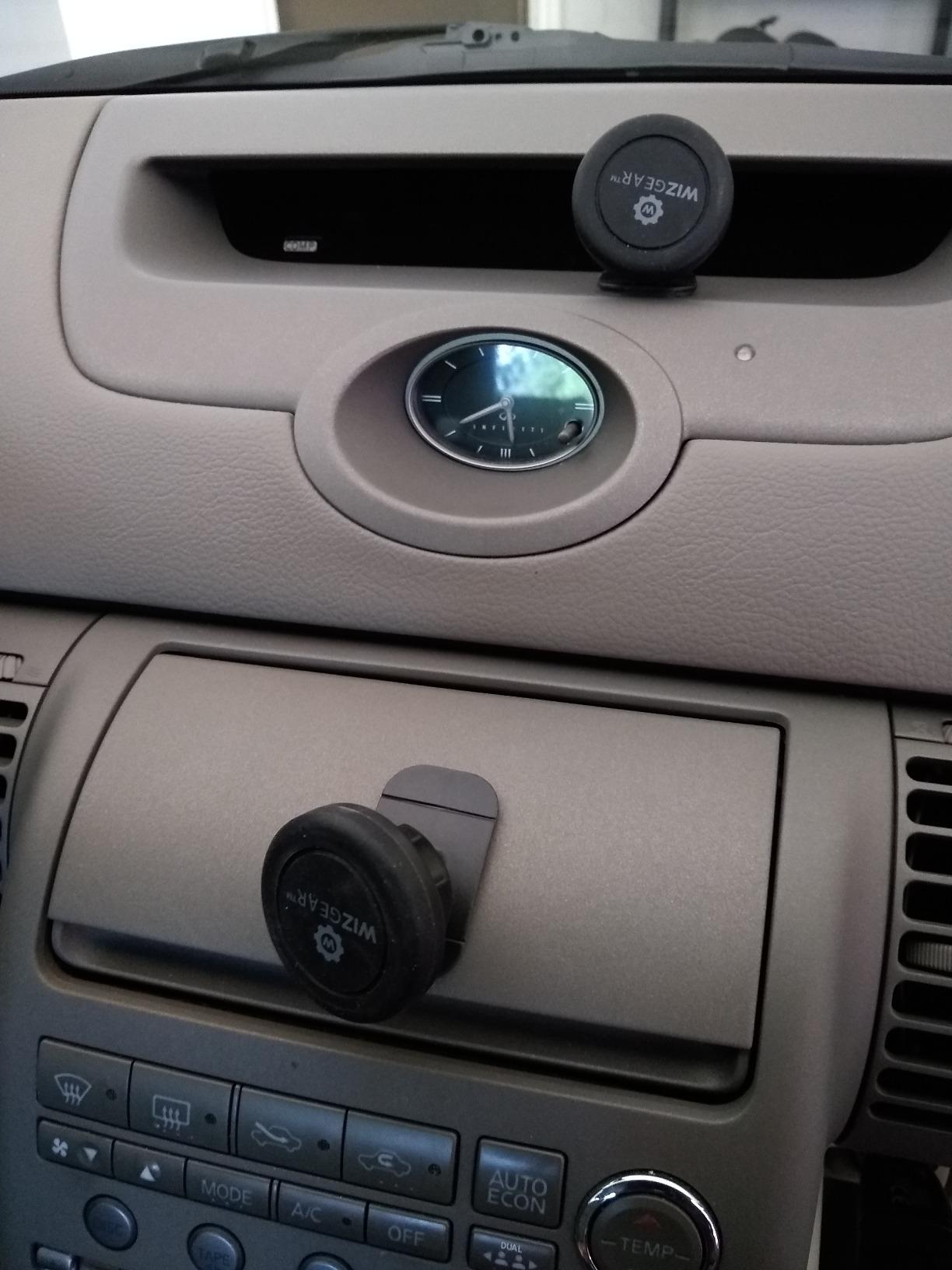 Magnetic Car Mount [2-Pack] - Universal Stick-On Dashboard Magnetic Phone Holder for Car, Strong Magnet Mount for Cell Phones & Mini Tablets with Swift-Snap Technology customer photo 2