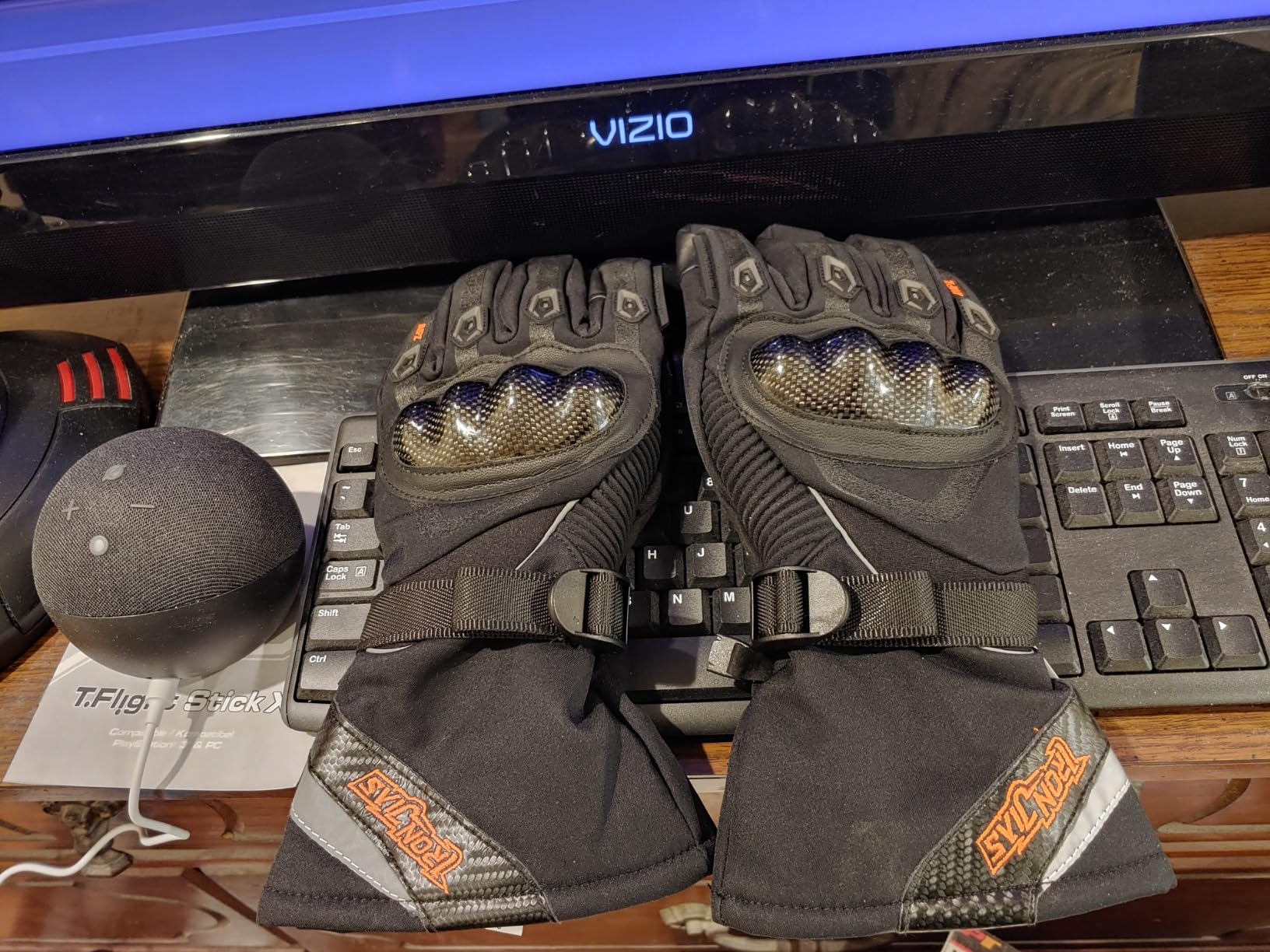 BORLENI Winter Motorcycle Gloves for Men Touchscreen CE Level 1 KP customer photo 2