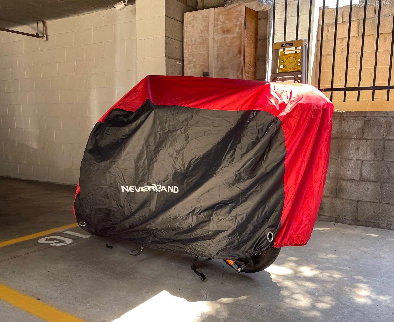 NEVERLAND Motorcycle Cover Waterproof Outdoor Heavy Duty with 2 Lock-Holes customer photo 1
