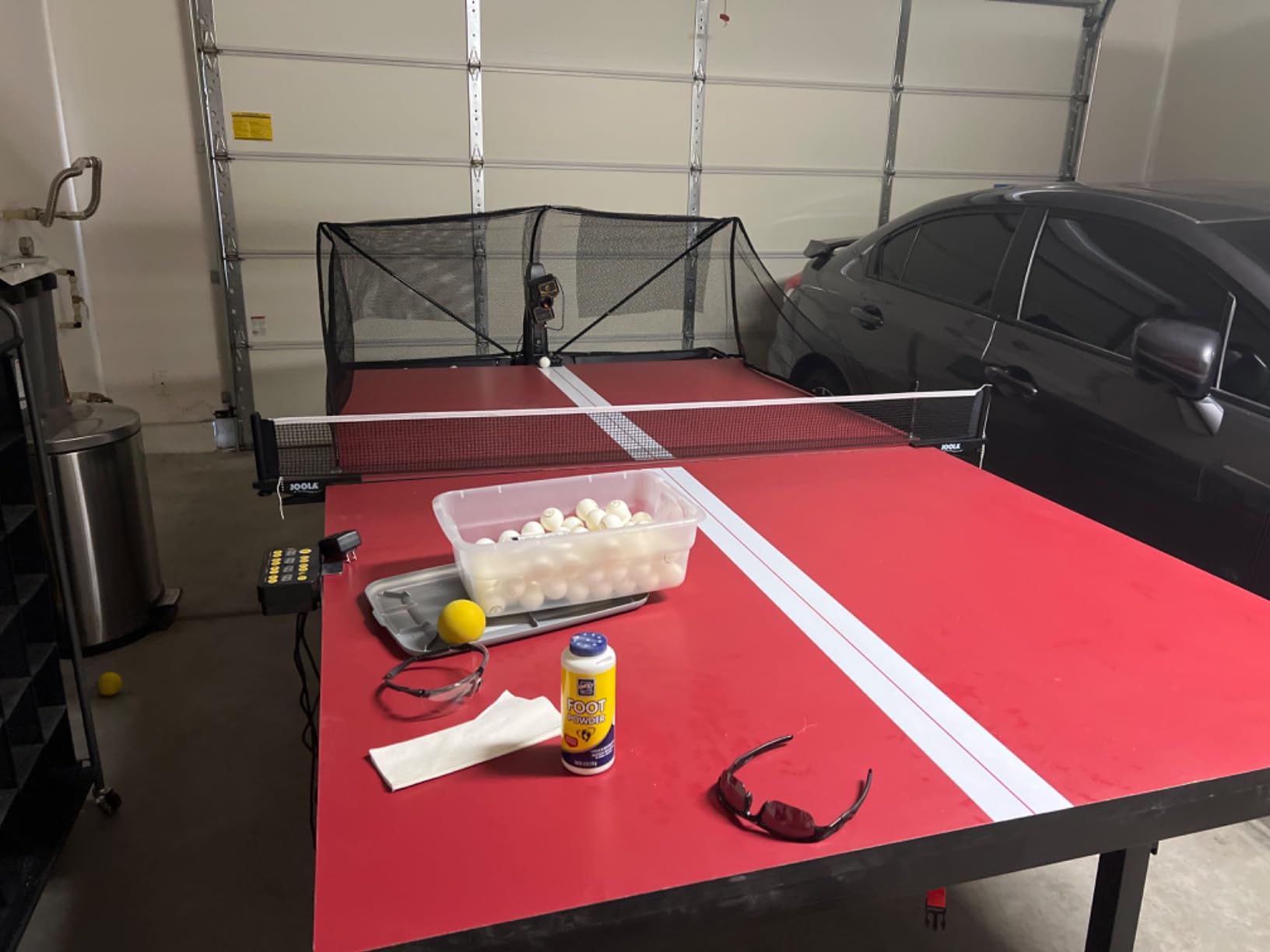 Suz S201 Table Tennis Robot with Machine Recycling net and 200 Balls customer photo 1