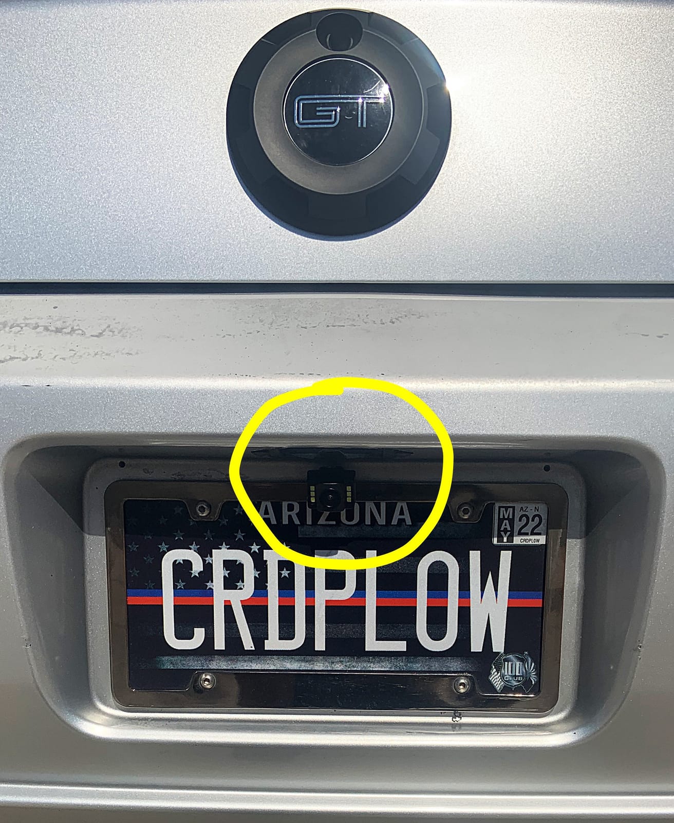 GLK Car Backup Camera HD Rear View Camera License Plate Backup Camera with Wide View Angle 6 LED Night Vision Waterproof Front & Back up Camera, Guide Line On/Off customer photo 1