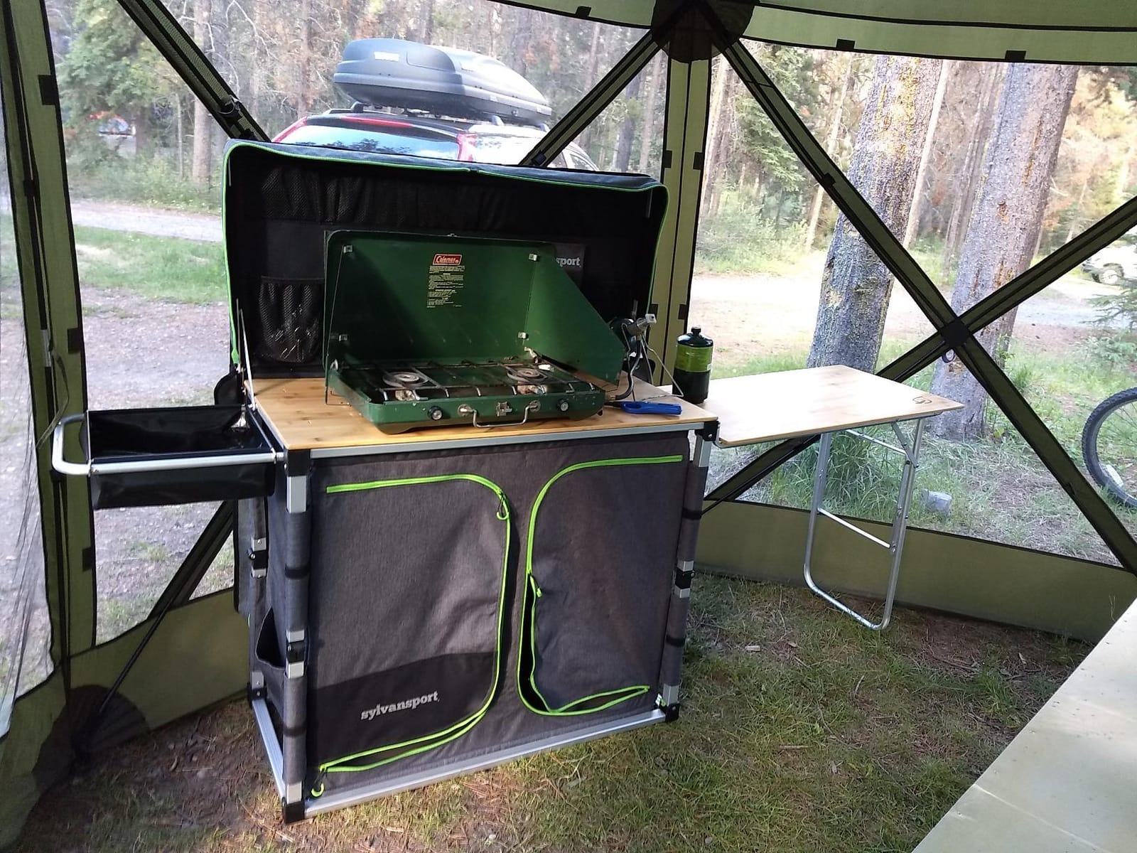 SylvanSport Outdoor Camp Kitchen System for Easy Cooking, Clean Up, Camping Meal Prep, Glamping and Camping Essentials, Dine-o-Max Large Version customer photo 1