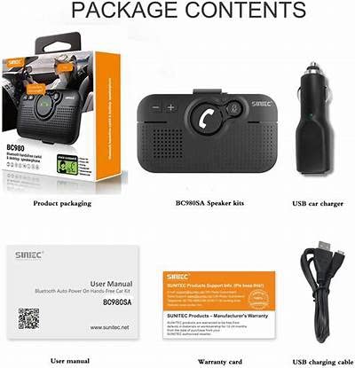 Handsfree Bluetooth Car Kit for Cell Phone,Wireless Speaker for Car customer photo 1