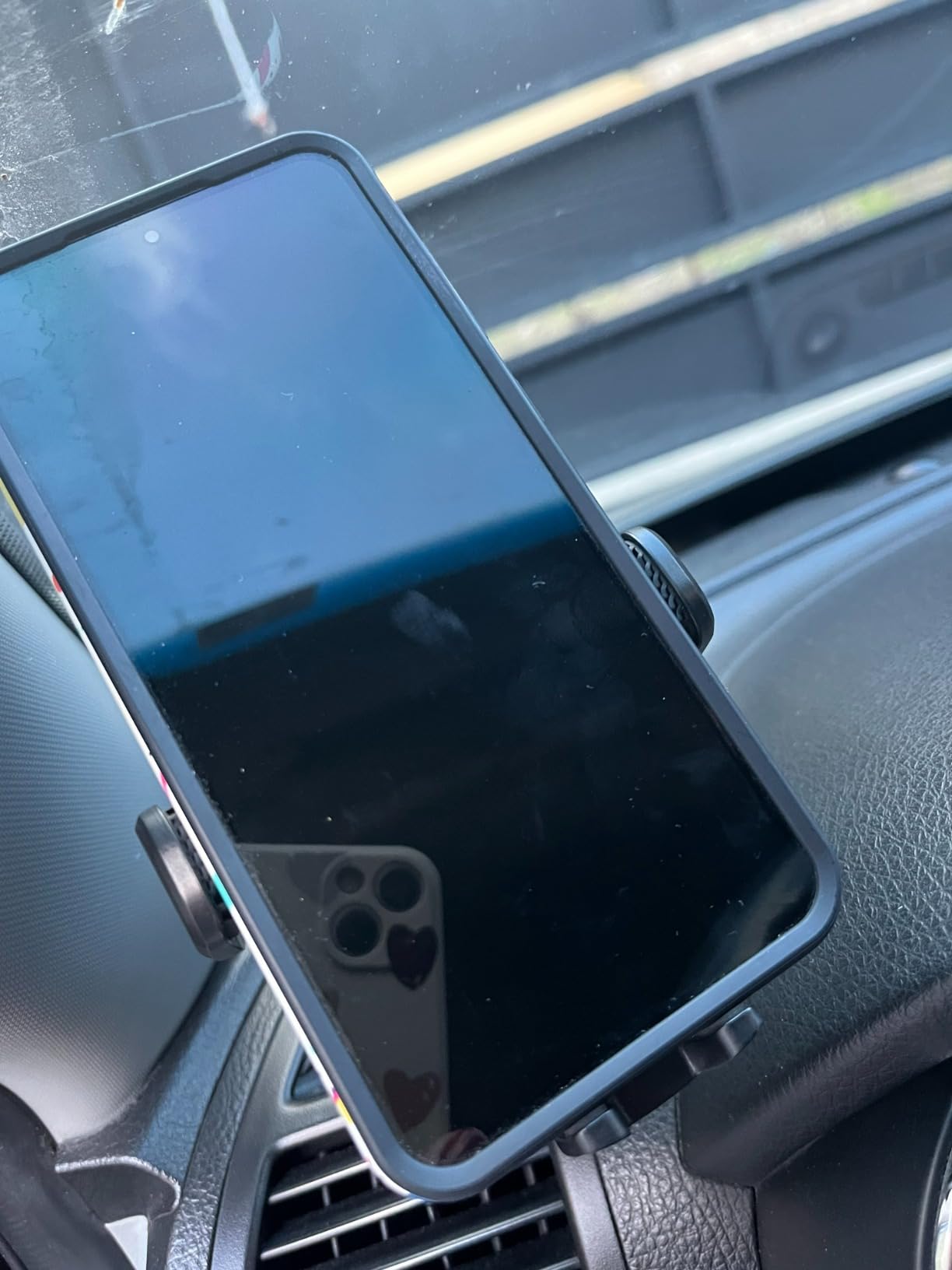 OQTIQ Suction Cup Car Phone Mount for Dashboard and Windshield, Vent Clip customer photo 2