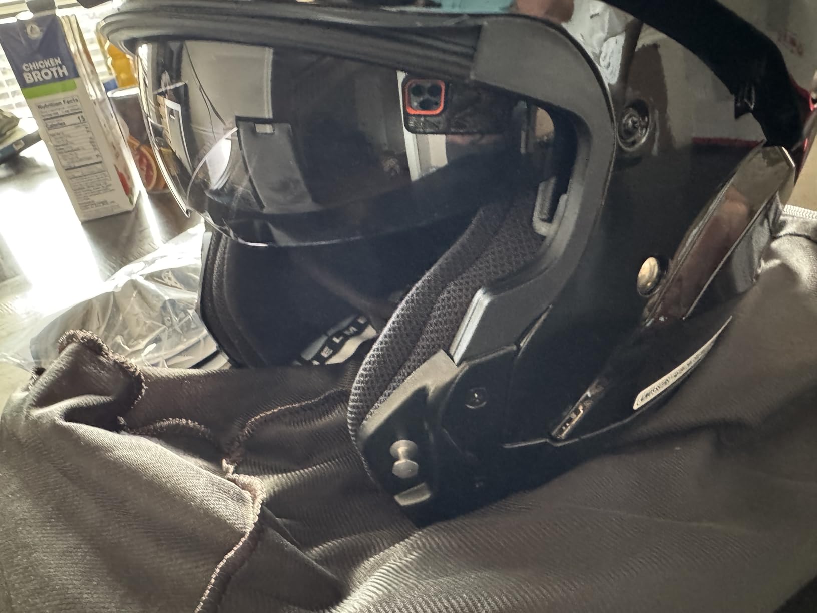 HJC C91 Solid Modular Motorcycle Helmet with HJ-17 Pinlock Shield, DOT Approved (Semi Flat Black, Medium) customer photo 1